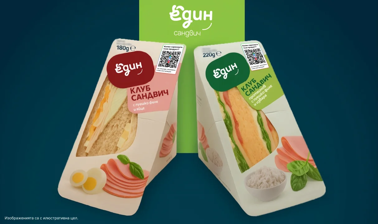 Продуктова опаковка с QR код за обратна връзка