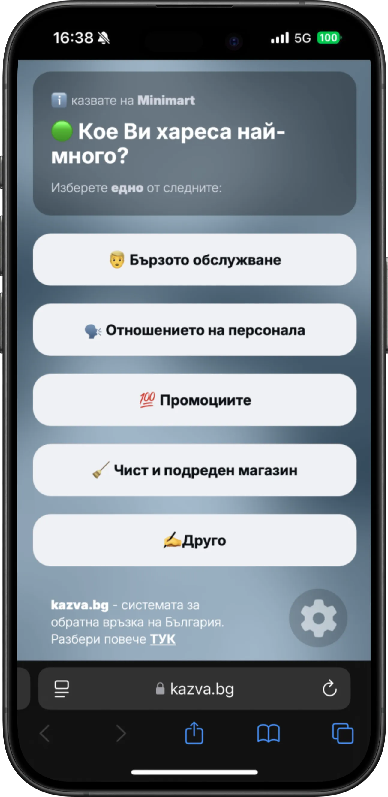 kazva.bg positive drivers identification screen